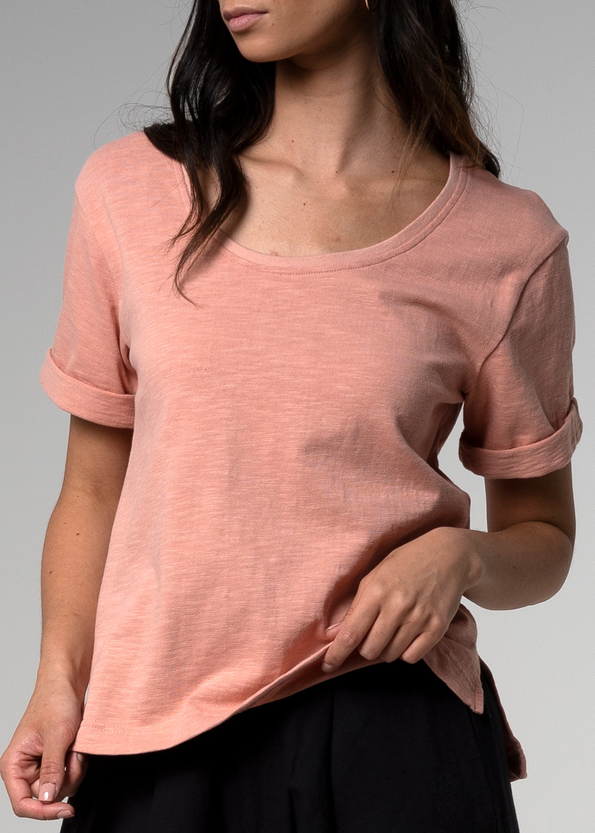 Deuxième Roundneck Salmon Tshirt