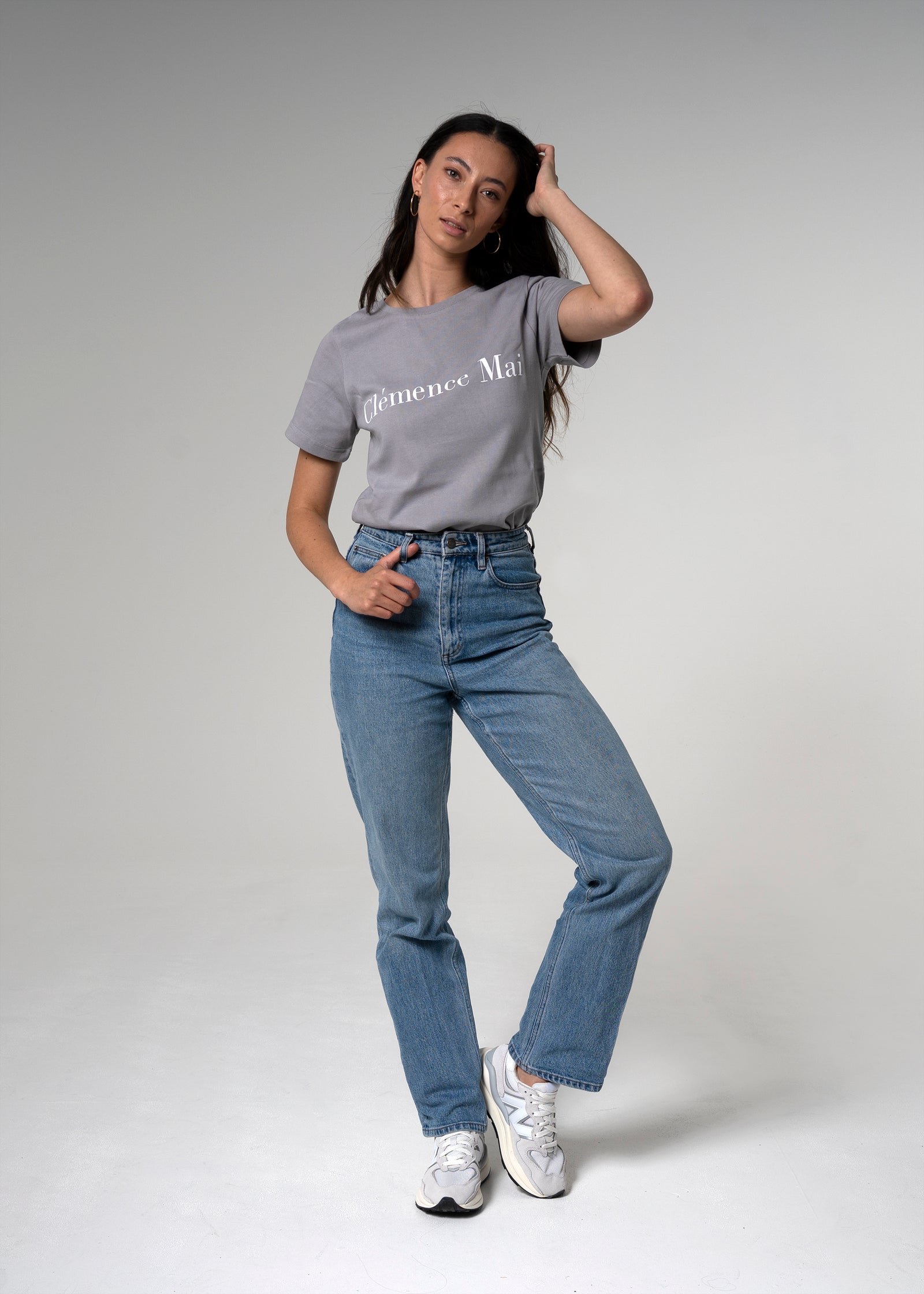 Troisième Logo Crewneck Grey Tshirt